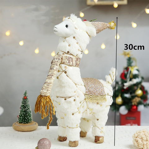 Lama de Noël 30cm