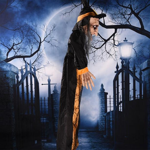 figurine halloween sorcière animée