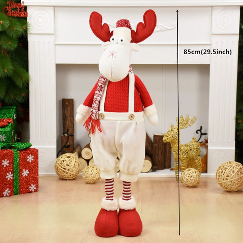 Renne de Noël rouge et blanc