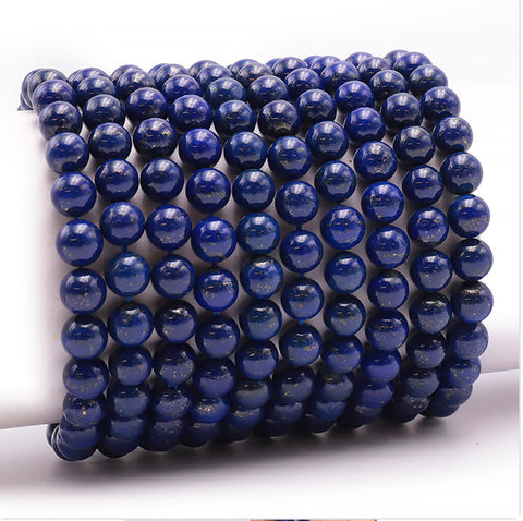 Bracelet en lapis-lazuli, 8 mm,AAA