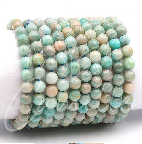 Bracelet en pierre, Amazonite du Pérou
