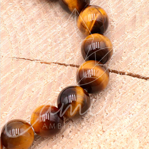 Bracelet en pierre œil de tigre 8 mm