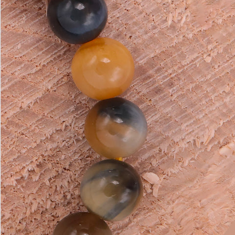 Bracelet œil de tigre doré 8mm