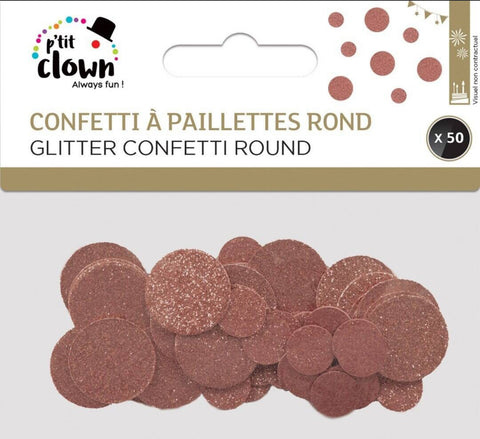 Confettis de table rond