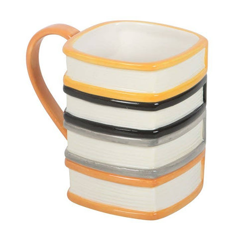 La tasse « Pile de livres de la bibliothèque hantée »