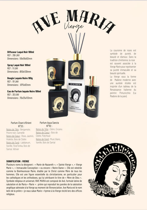 Bougies parfumées, Ave Maria, Cabinet des curiosités ￼