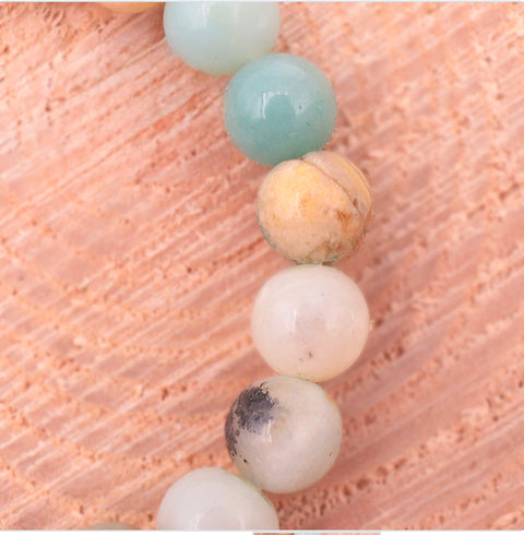 Bracelet en Amazonite multicolore du Brésil