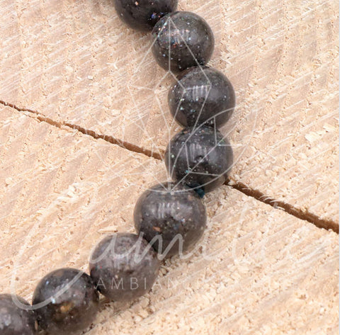 Bracelet en opale noire, 7-8 mm grade AB