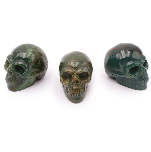 Crâne en Agate indienne, 50 mm ￼