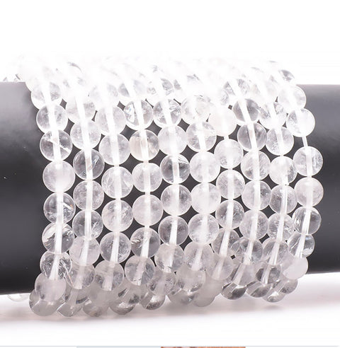 Bracelet en cristal de roche, 8 mm