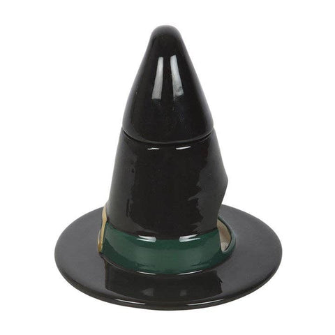 Brûle-parfum chapeau de sorcière noir