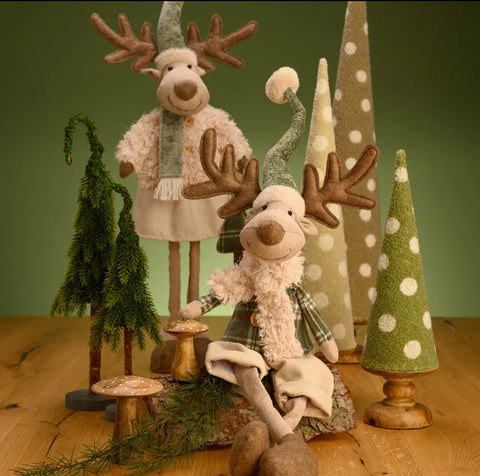 Élan de Noël avec jambes télescopique lot de 2
