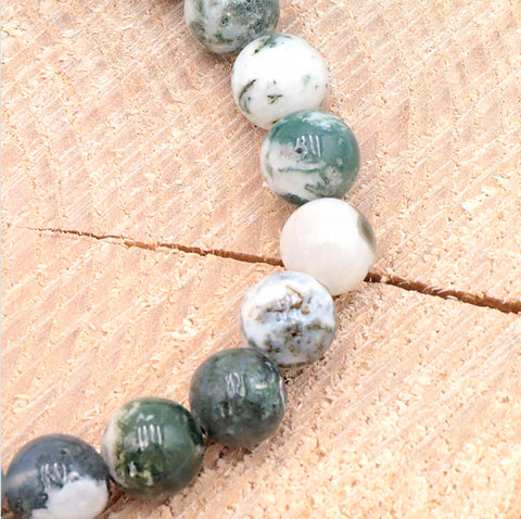 Bracelet en pierre, Agathe, arbre 8 mm