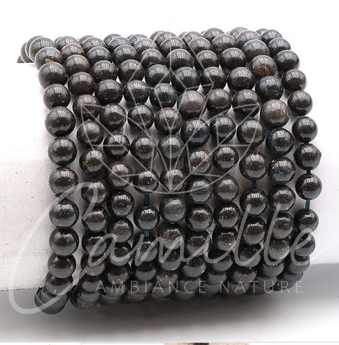 Bracelet en opale noire, 7-8 mm grade AB