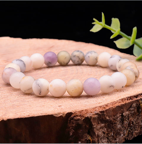 Bracelet opale dentrite 8 mm, grade A