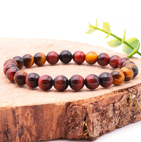Bracelet Pierre œil multiple, 8 mm