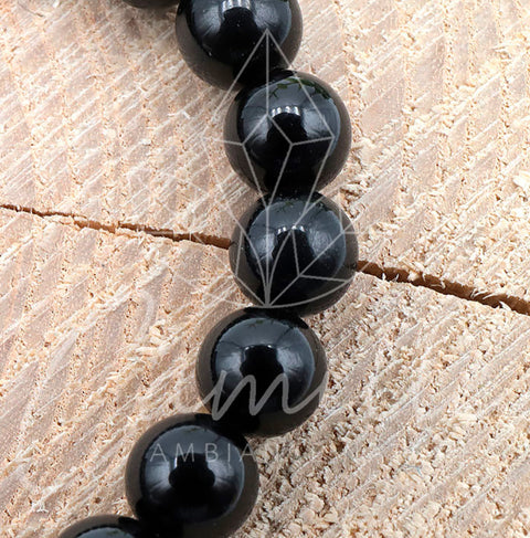 Bracelet en Tourmaline noire 8mm grade A