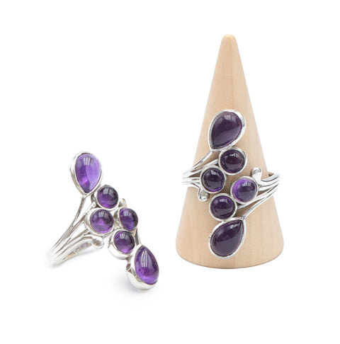 Bague en argent 925 et améthyste AA