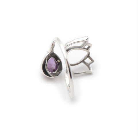 Bague en argent 925 et améthyste AA