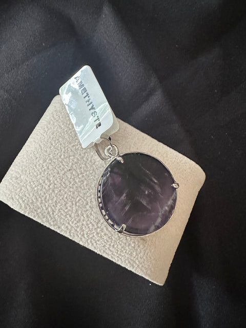 Pendentif pierre naturelle et Argent