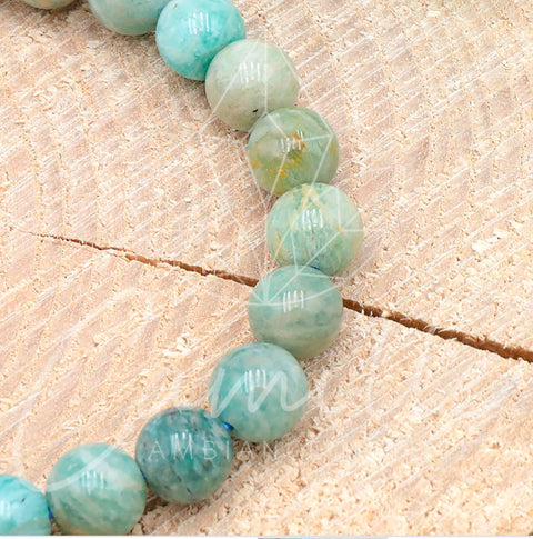 Bracelet en pierre, Amazonite du Pérou