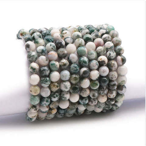 Bracelet en pierre, Agathe, arbre 8 mm