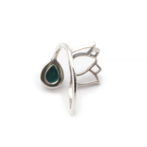 Bague en argent 925 et turquoise de Chine AAA