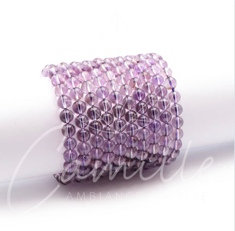 Bracelet améthyste Claire de Bolivie, 8 mm