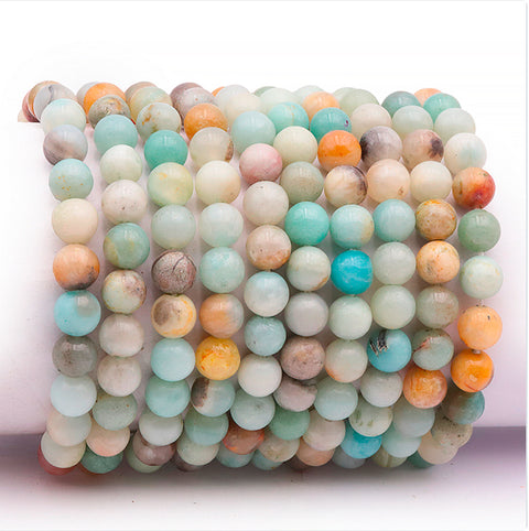 Bracelet en Amazonite multicolore du Brésil