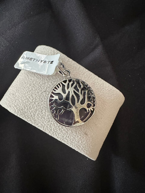 Pendentif pierre naturelle et Argent
