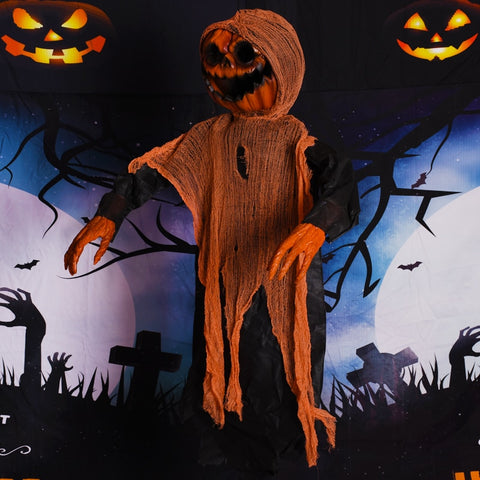 Citrouille animée halloween à suspendre