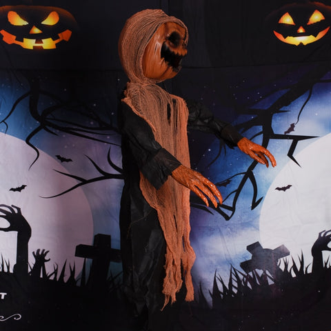 Citrouille animée halloween à suspendre