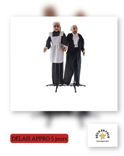 Major d’homme et femme de chambre terrifiants Halloween