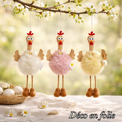 Poule de Pâques à suspendre