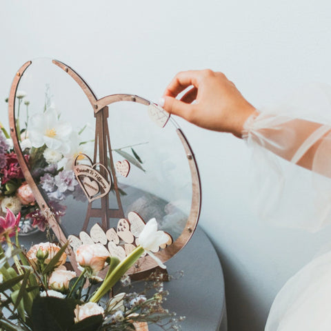 Urne de mariage coeur