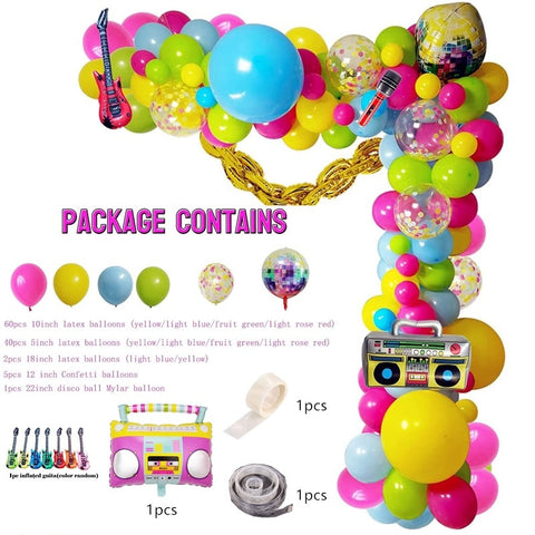 Kit arche à ballons disco 112pcs
