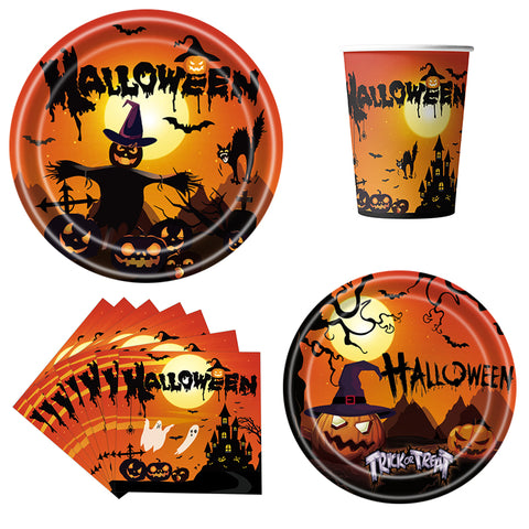 vaisselle jetable halloween