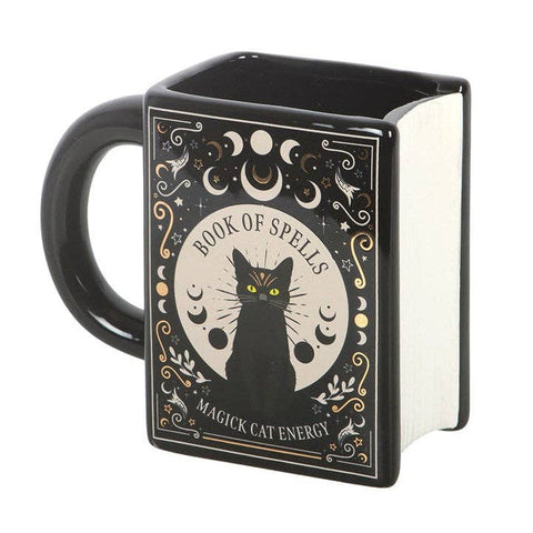 Mug en forme de livre « Chat Noir Magick : Livre des Sorts »