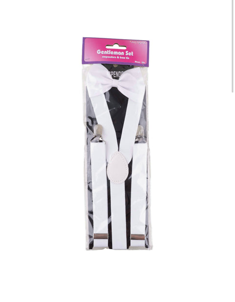 Bretelles de Noël blanche ￼