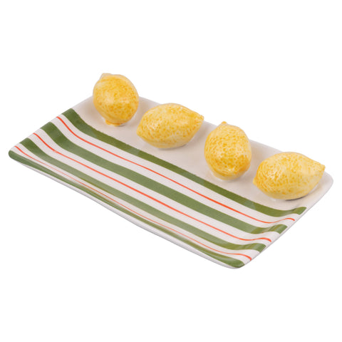 assiette-decoration-fruit-life-citron-ceramique-boutique-montbrison-deco-en-folie