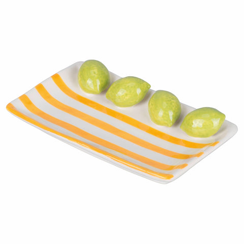 assiette-decoration-fruit-life-motif-citrons-ceramique-boutique-montbrison-deco-en-folie
