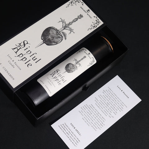 Bougie Pomme Pécheresse de la Sorcière Ancienne – Amour