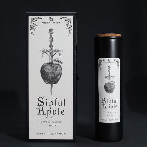 Bougie Pomme Pécheresse de la Sorcière Ancienne – Amour