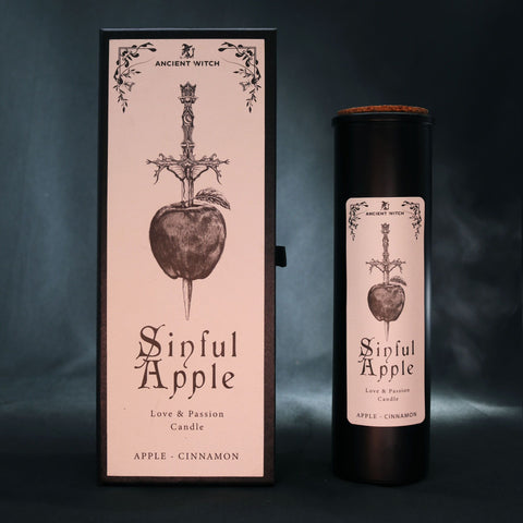 Bougie Pomme Pécheresse de la Sorcière Ancienne – Amour