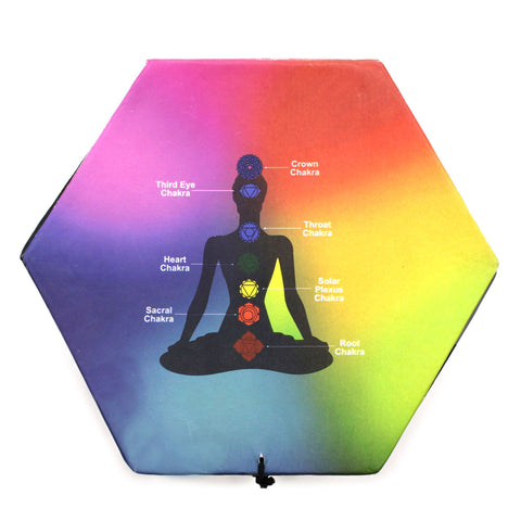 Ensemble de bols chantants tibétains - Bouddha - Noir/Orange 10,7 cm