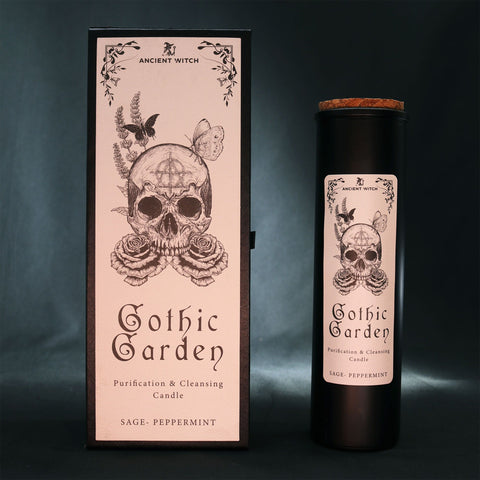 Bougie de jardin gothique « Sorcière ancienne » – Purification et purification