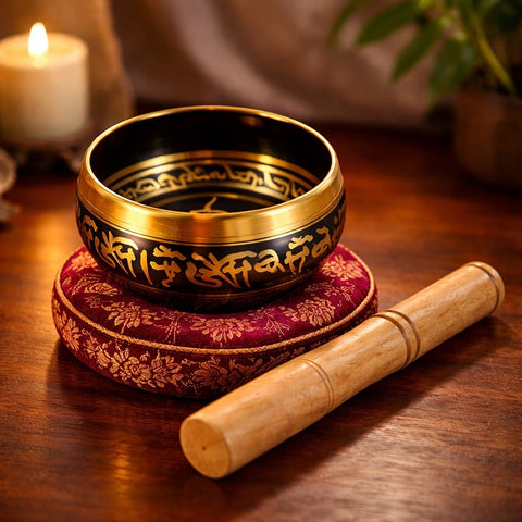 Bol chantant tibétain en bronze