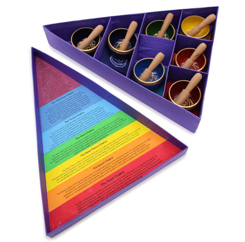 Coffret 7 Bols Chantants Tibétains – Chakra Healing – Ensemble Complet des 7 Chakras