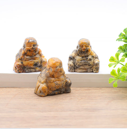 Bouddha en Agate Crazy Lace
