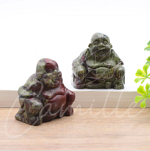 Bouddha en jaspe sang de dragon